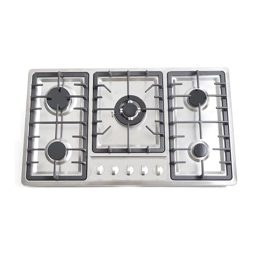 WUZSTAR Built-In 5 Burner Gas Cooktop, Stainless Steel Z553035