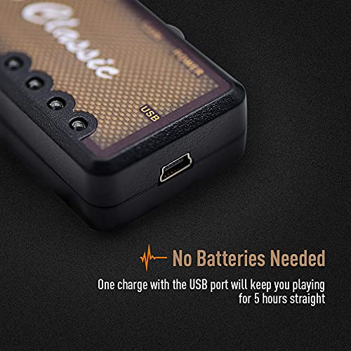 SONICAKE Guitar Headphone Amp Mini Rechargeable Plug-in V111762