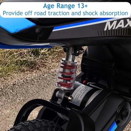 24V 350W Kids Electric Dirt Bike, 3-Speed, Off-Road Ride-On Motorcycle S465