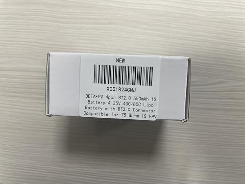 BETAFPV 550mAh 1S BT2.0 LiPo Battery for 75-85mm FPV Whoop Drones Y184