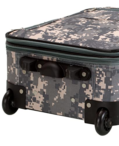 Rockland Journey Softside Upright Luggage Set, Expandable, 4-Piece K56322
