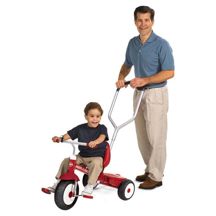 Radio Flyer Deluxe Steer & Stroll Trike, Red F638177
