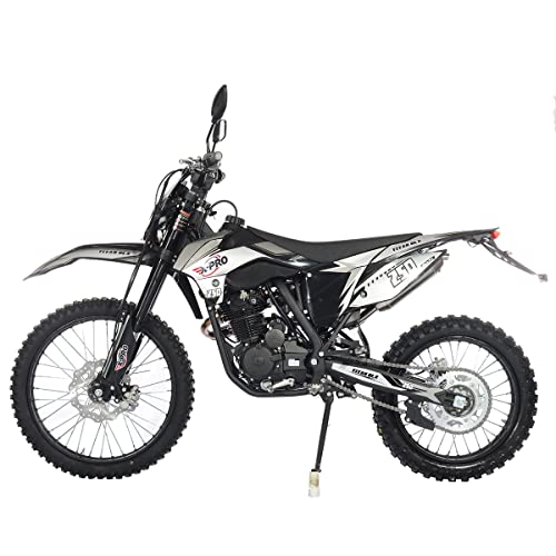 X-PRO Titan DLX 250cc Gas Dirt Bike Pit Bike Adult Bike, 21"/18" Wheels, Green A13711