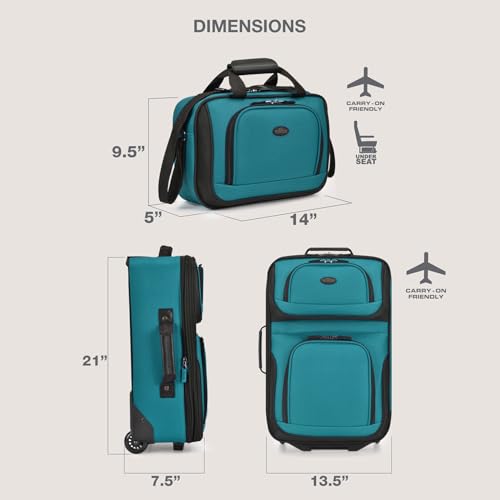 U.S. Traveler Rio Expandable Carry-on Luggage, Orange R95197