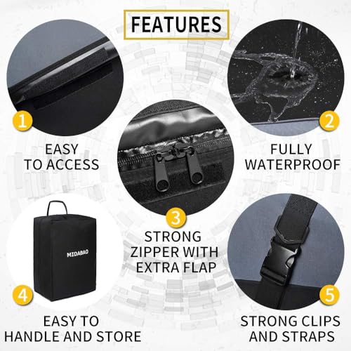 MIDABAO 20 Cubic Waterproof Car Roof Top Carrier with Anti-Slip Mat C901570
