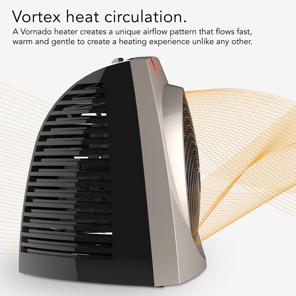 Vornado VH200 Space Heater with Vortex Circulation, Champagne X2716