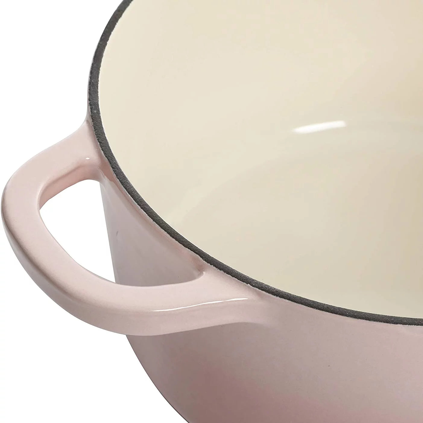 Crock-Pot 5 Quart Enamel Cast Iron Dutch Oven, Blush Pink N8244