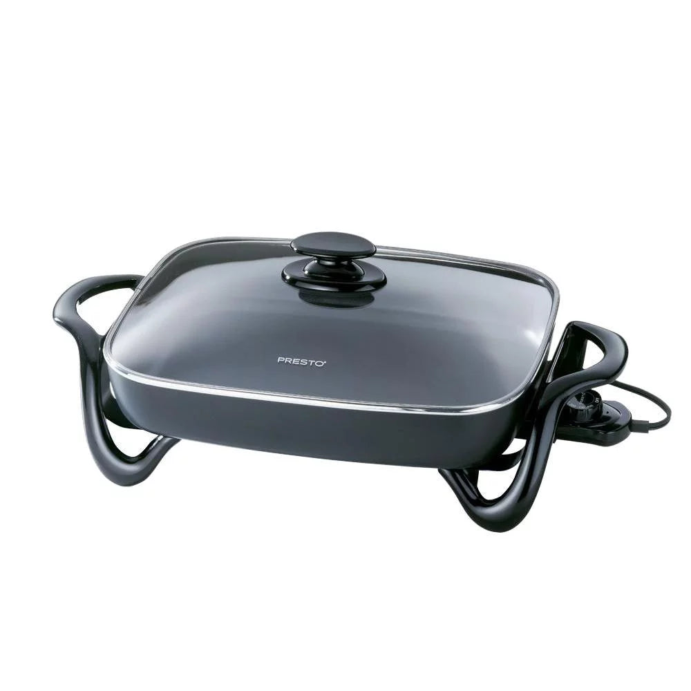 Presto 16-inch Electric Skillet with Glass Cover, Ceramic Q487539
