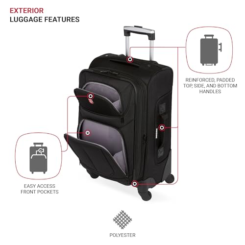 SwissGear Sion Softside Expandable Roller Luggage 3 Piece Set N784870