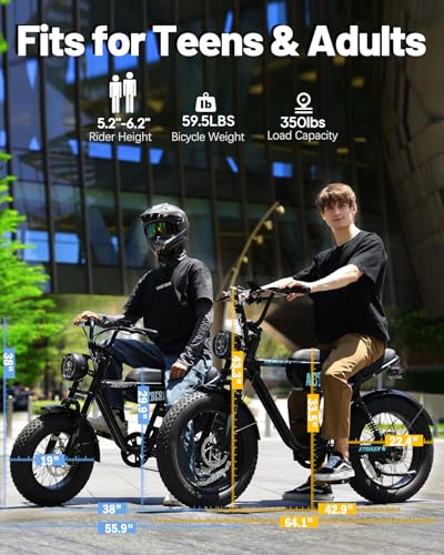 20"/16" Electric Bike 1500W Fat Tire Full Suspension for Adults G62143