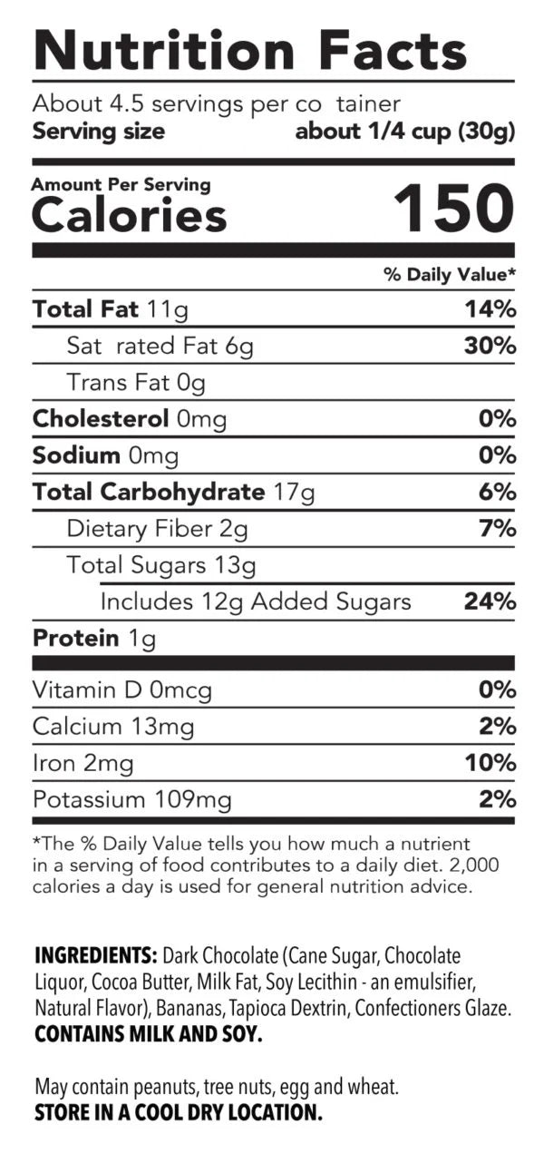Tru Fru Hyper-Dried Real Banana in Dark Chocolate 6-Pack F5578