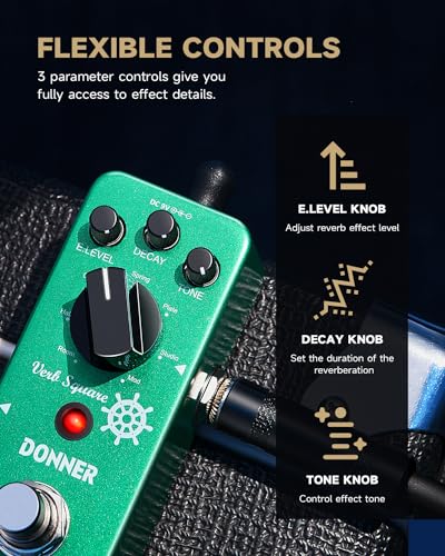 Donner Morpher Mini Distortion Guitar Pedal 3 Modes for Electric Guitar V47970