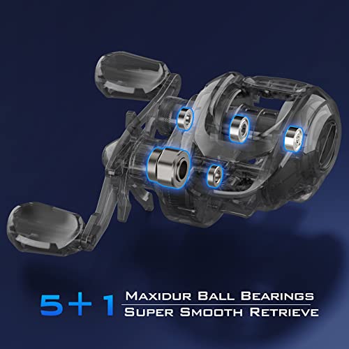 KastKing Centron Lite Baitcasting Fishing Reel, 7.1:1 Gear Ratio, Lightweight T934654
