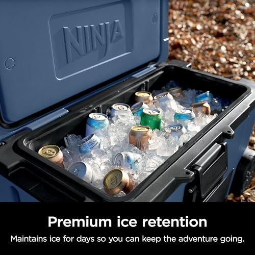 Ninja FrostVault 45QT Cooler with Wheels, Lakeshore Blue M1144
