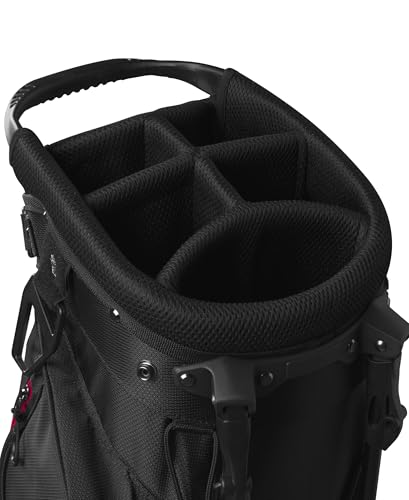 Wilson Feather Golf Cart Bag - Black/Grey/Red V219140