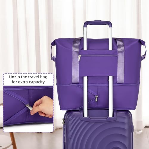 LARVENDER Luggage Sets 3 Piece, 20in Carry On PP Hardshell Suitcase with Spinner Wheels Q3160