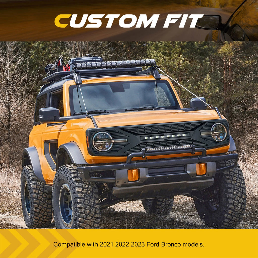 AMERICAN MODIFIED Grille with Lights for 21-24 Ford Bronco T9807