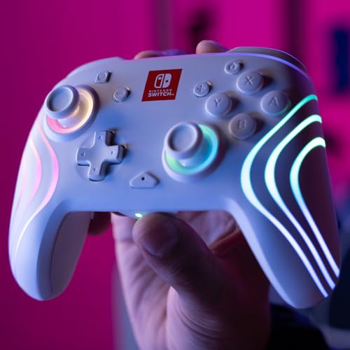 PDP Afterglow Wave Wireless RGB Gaming Controller for Nintendo Switch, Black I1528