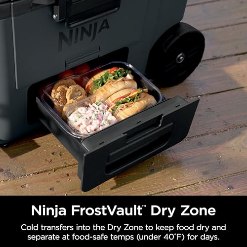 Ninja FrostVault 45QT Cooler with Wheels, Lakeshore Blue M1144