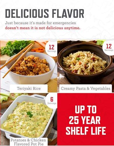 ReadyWise 7 Day Emergency Food Supply – 60 Servings Grab Bag, Freeze Dried Survival Food Kit B113