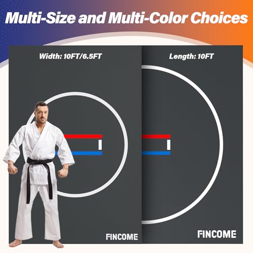 10' x 10' Black Wrestling Mat for BJJ MMA Training C811557