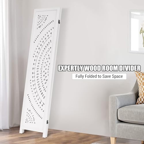 Japanese Shoji Room Divider 6 Panel Folding Wooden Screen 5.6FT I82869