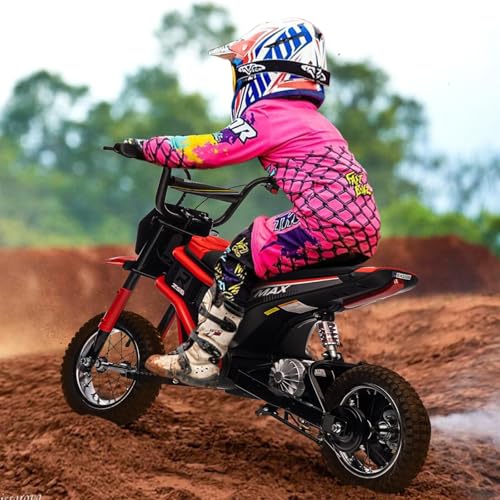 24V 350W Kids Electric Dirt Bike, 3-Speed, Off-Road Ride-On Motorcycle S465