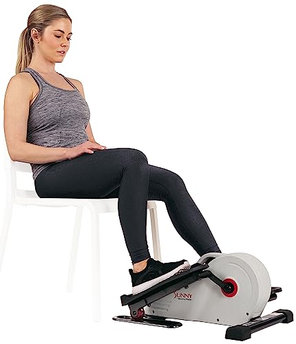 Sunny Health & Fitness Under Desk Elliptical Exerciser, Magnetic, Pink Y689540