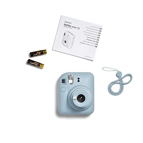 Fujifilm Instax Mini 12 Instant Camera Pastel Blue with 40 Sheets Film Bundle R3418