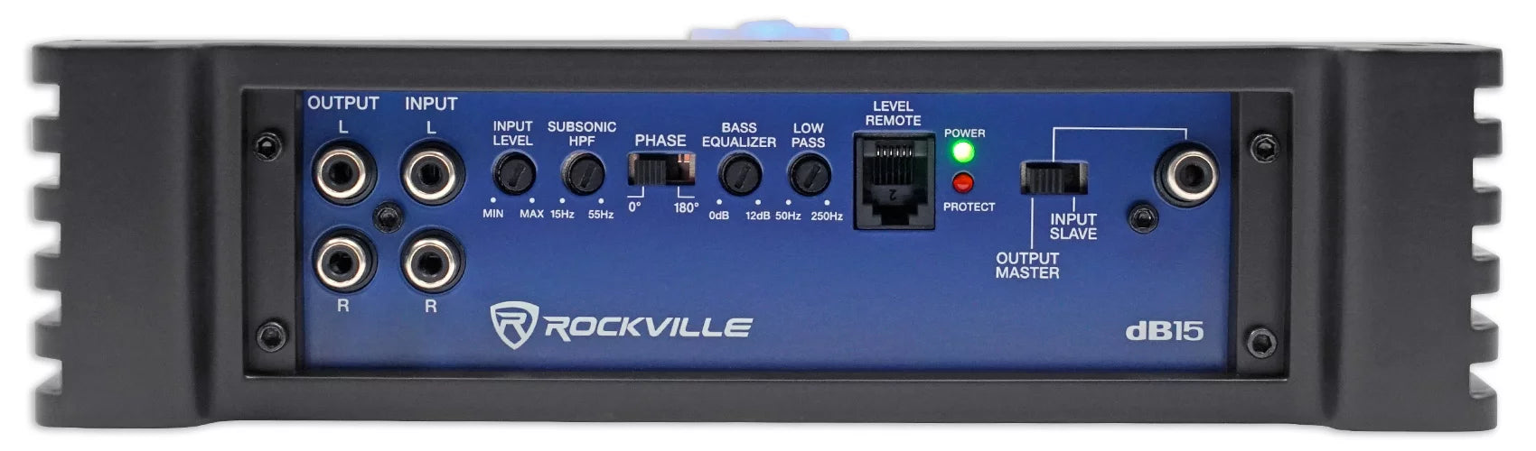 Rockville dB15 6000W Peak Mono 2 Ohm Amplifier with Amp Kit P955
