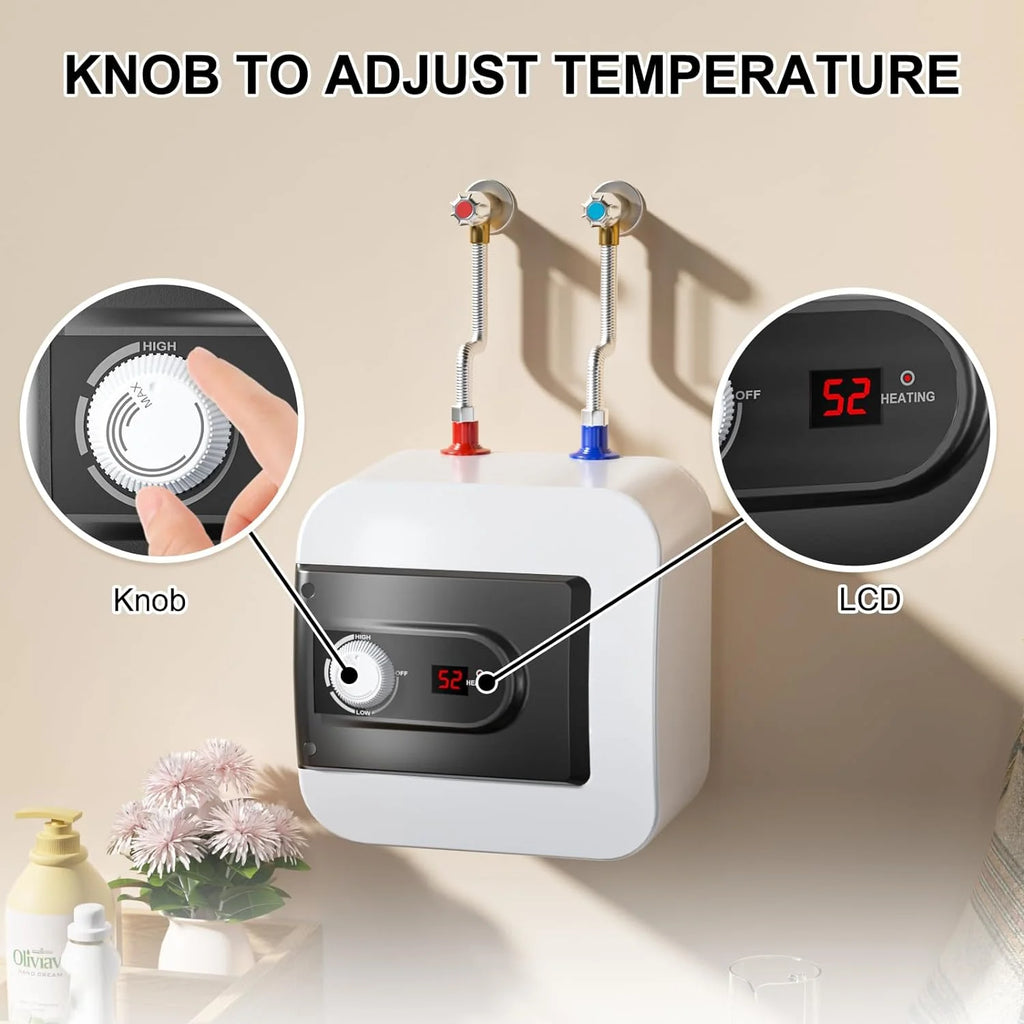 JIAH Electric Mini-Tank Water Heater 4 Gallon, 110V 1.5KW, UL Listed R462369