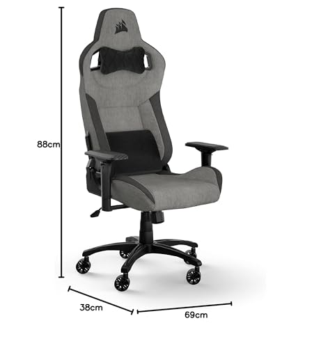 Corsair T3 Rush Fabric Gaming Chair (2023) Charcoal E407