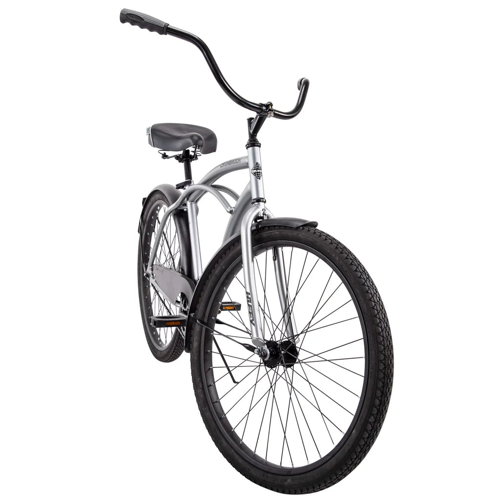 Huffy 26" Cranbrook Men's Beach Cruiser Bike, Silver Z83078