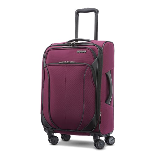 American Tourister 4 KIX 2.0 Expandable Softside Luggage with Spinner Wheels, 20, Classic Blue W994960