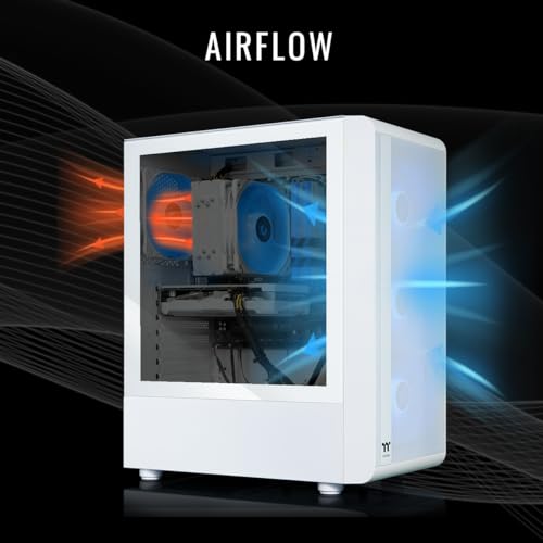 Thermaltake LCGS Quartz R66 Gaming Desktop, AMD Ryzen 5 5600, RX 6600, 1TB NVMe, Windows 11 K558