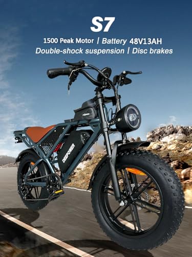 Electric Bike for Adults 1500W Peak 20" Fat Tire EBike G15512