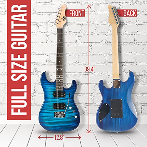 Pyle Electric Guitar Kit with Amp, 39" Blue M5028