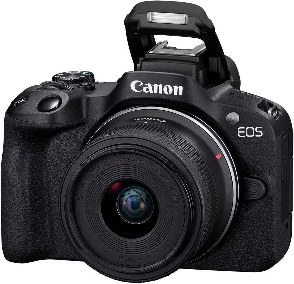 Canon EOS R50 4K Mirrorless Camera with RF-S 18-45mm Lens and Accessories H37459