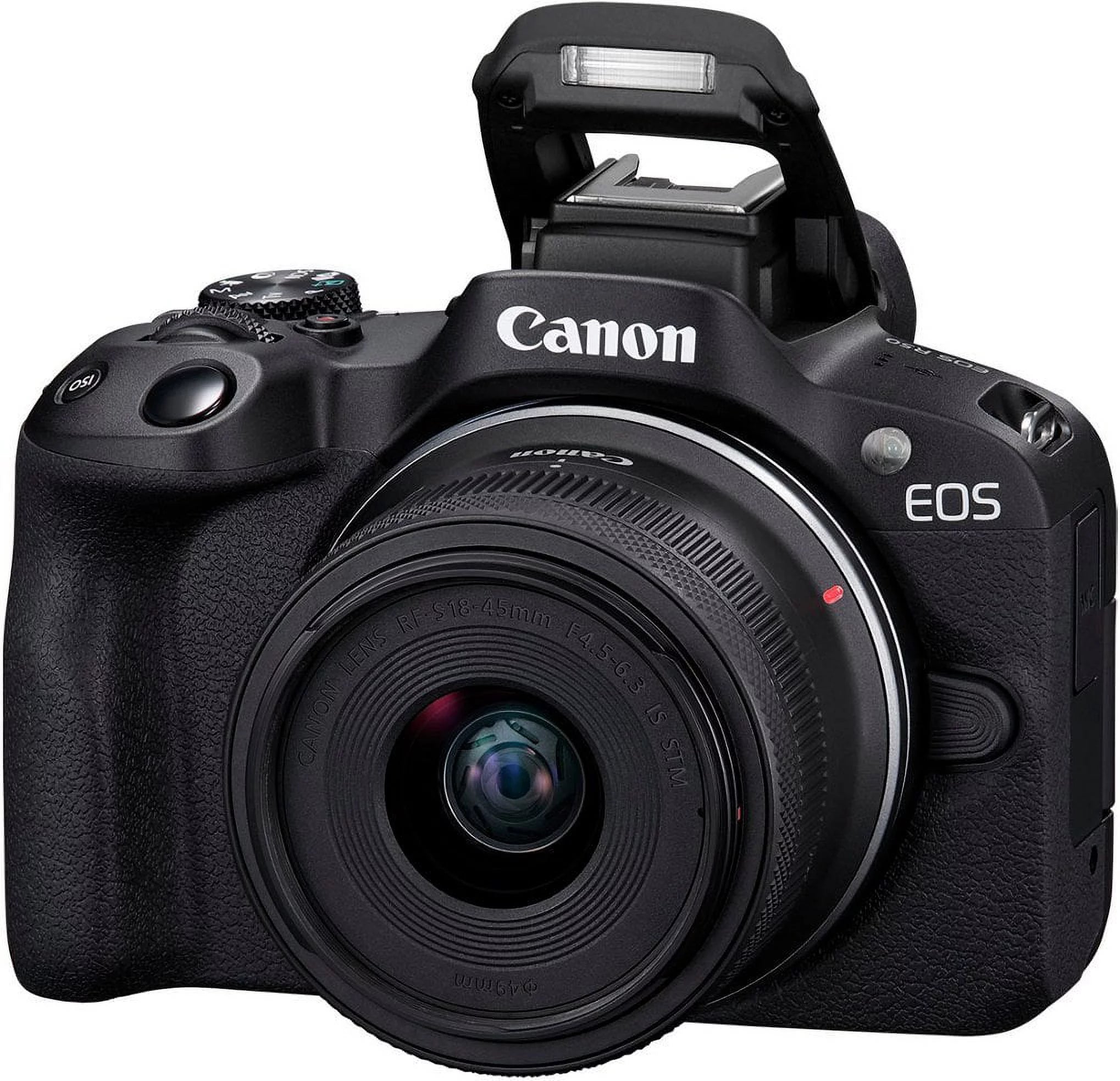 Canon EOS R50 4K Mirrorless Camera with RF-S 18-45mm Lens and Accessories H37459