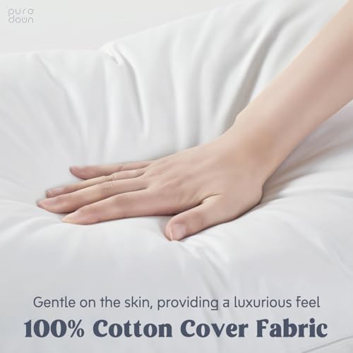 puredown® Goose Feathers and Down White Pillows King Size Set of 2 G471477