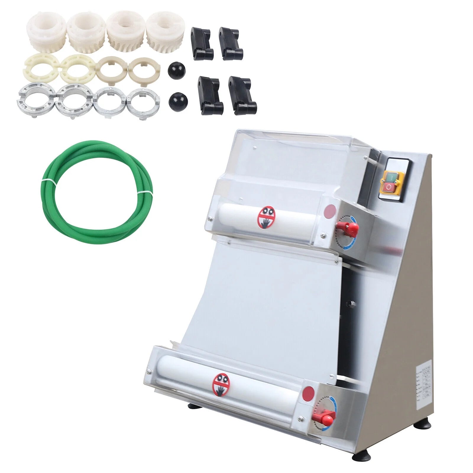 Fichiouy Pizza Press Machine 110V Automatic Dough Roller Sheeter A380