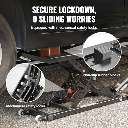 VEVOR Portable Car Lift 7000 LBS Capacity Heavy-Duty Carbon Steel T407236
