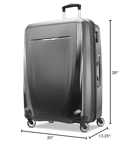 Samsonite Winfield 3 DLX Hardside Expandable Luggage, Silver, Carry-On 20-Inch F64293