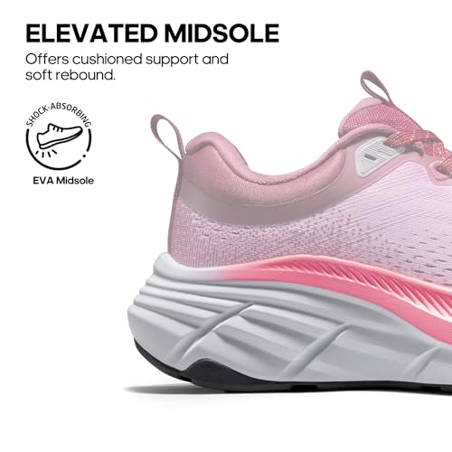 NORTIV 8 Women's Walking Shoes Cushion Breathable Sneakers P1081