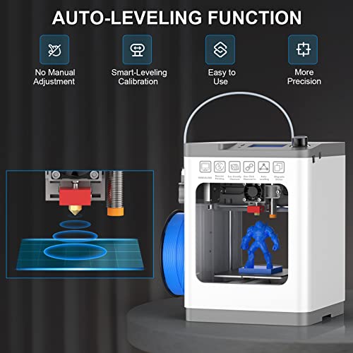 TINA2 Mini 3D Printer by HEPHI3D, Fully Assembled FDM Printer for Beginners N698