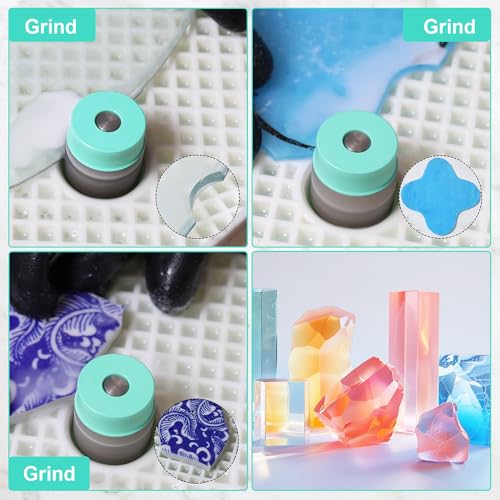 Glass Grinder Bits for Stained Glass - 1 1/8 1/4 3/4 Inch Brass Core Diamond Bit G96728