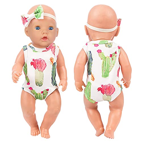 Ecore Fun 5 Sets Baby Doll Clothes and Headbands for 14-16 Inch Dolls R1250
