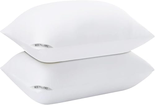 Sycoodeal King Size Bed Pillows 4 Pack, Machine Washable, Black U495