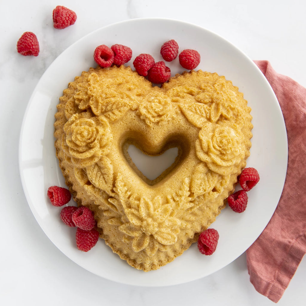 Nordic Ware Floral Heart Bundt Pan V620