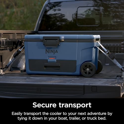 Ninja FrostVault 45QT Cooler with Wheels, Lakeshore Blue M1144
